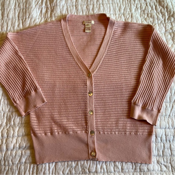 Sundance Sweaters - Sundance pink lightweight cardigan sweater